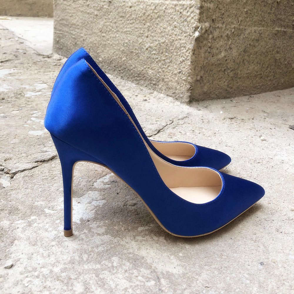 Veowalk Royal Blue Women Silk  - огляд і ціна Slip Dress Satin