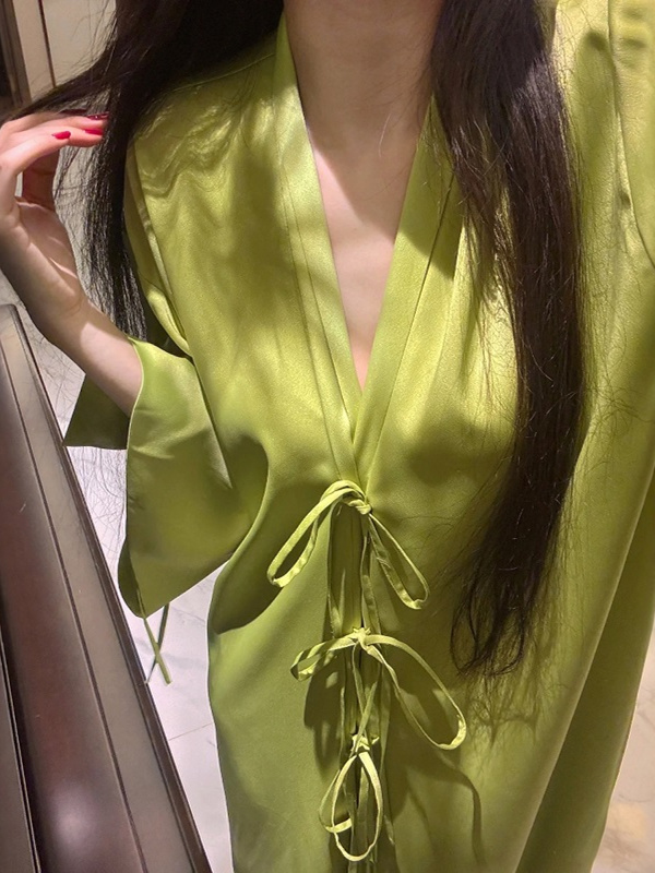 Lightweight Long Sleeve Ice Si - огляд і ціна Robe Silk Women